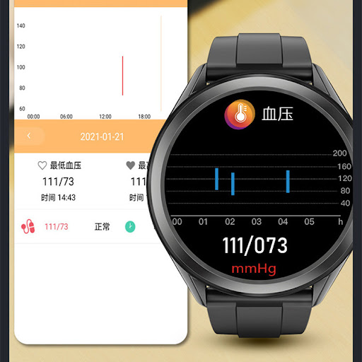 Title 2, W10 Smart Watch Temperature Monitoring ECG Step...