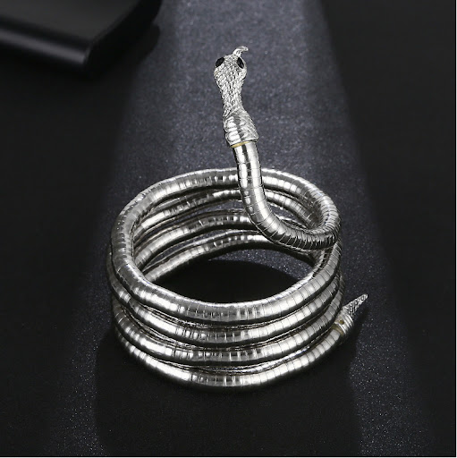 Title 6, Snake Bone Chain for Men and Women, Dark Design...