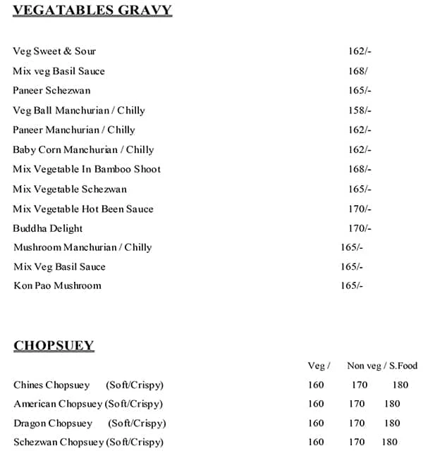 555 Darjeeling Unique menu 