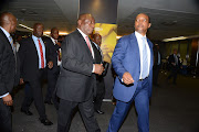 President Cyril Ramaphosa and mining tycoon Patrice Motsepe. 
