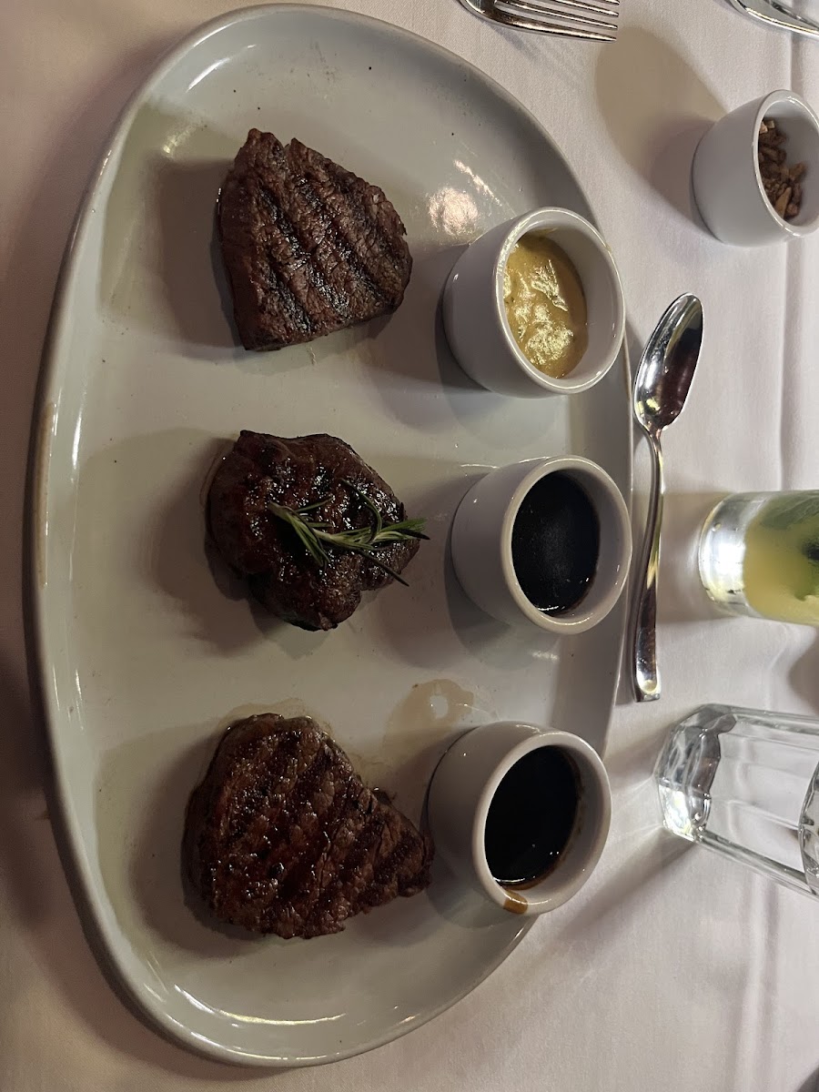 Steak trio