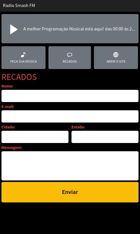 Web Rádio Smash FM Screen 3