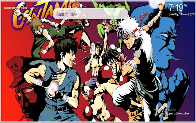 Gintama Anime HD Wallpaper New Tab