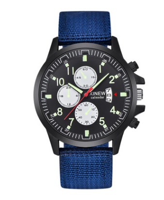 Montre homme de sport militaire avec bracelet en nylon. Élégante et robuste, parfaite pour le sport, les activités en extérieur et le quotidien.