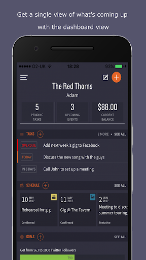 Screenshot Mike: Manage Your Music Career
