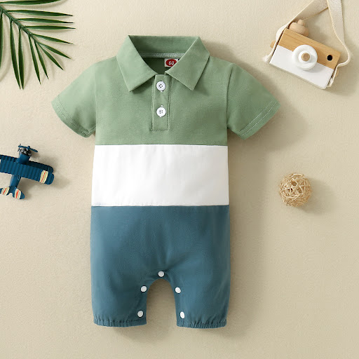 Title 13, Childrens Open Collar Short Sleeve Three-dimen...