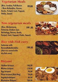 Amrithas menu 2