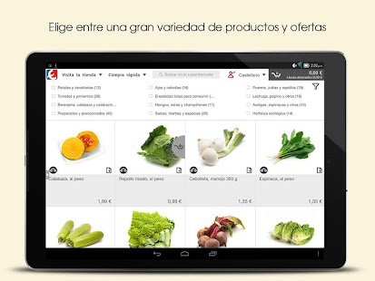 EROSKI Supermercado Online Screenshot