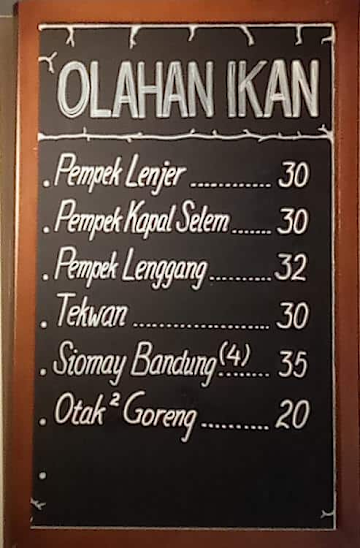 Kari Ulam menu 