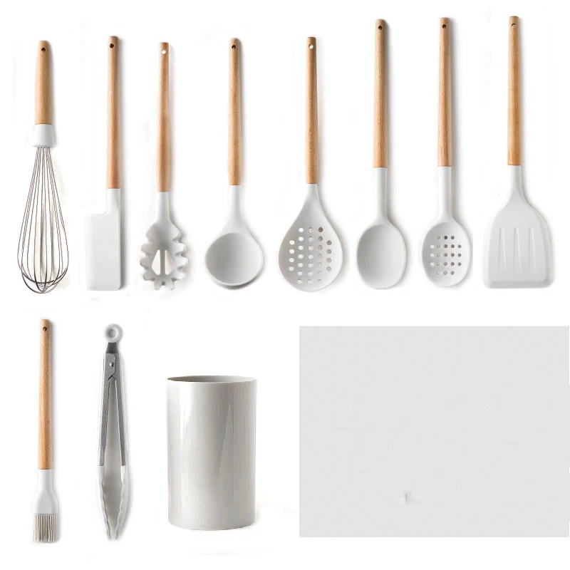Title 5, Ensemble dustensiles de cuisine en silicone bl...