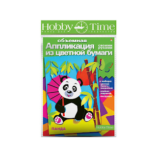 Объемная аппликация Панда из цветной бумаги hobby time за 158 руб.