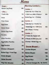 Mandya Gowdru Donne Biryani menu 1