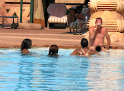 Mark van der Merwe enjoys the  adult pool in Sun City, North West. 