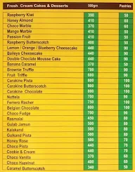 The Cake & Cream Factory menu 1