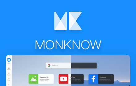 MONKNOW New Tab - Personal Dashboard Preview image 0