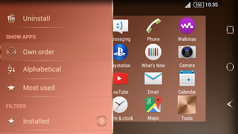 Shiny Copper Theme for Xperia poster 11