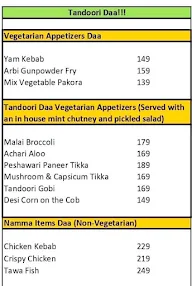 Tandoori Daa!!! menu 4