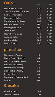 Just Bake menu 2