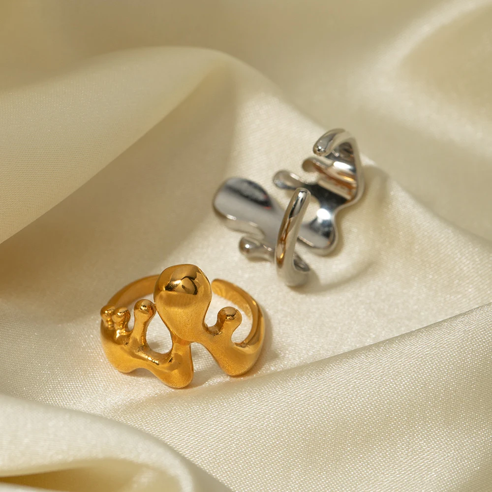 Title 2, Bague Melting Liquide en Acier Inoxydable Plaqu...
