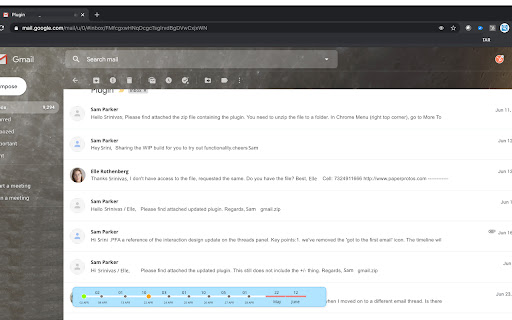 Thrdzz: Gmail conversation threads navigator