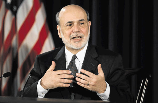 HANDS ON THE TILLER: US Fed chairman Ben Bernanke