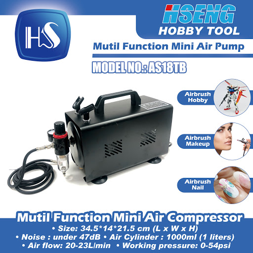 as18ta 1/6hp mini air compressor airbrush