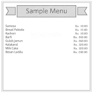 Shree Ram Sweets & Snacks menu 1