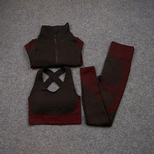 Threepiece set fuchsia