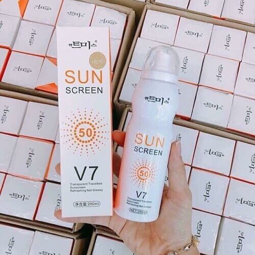 Xịt Chống Nắng Hàn Quốc Sun Screen V7