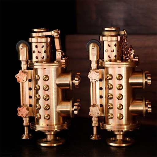 Title 8, All Copper Handmade Mechanical Punk Kerosene Li...