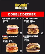 Biggies Burger menu 1