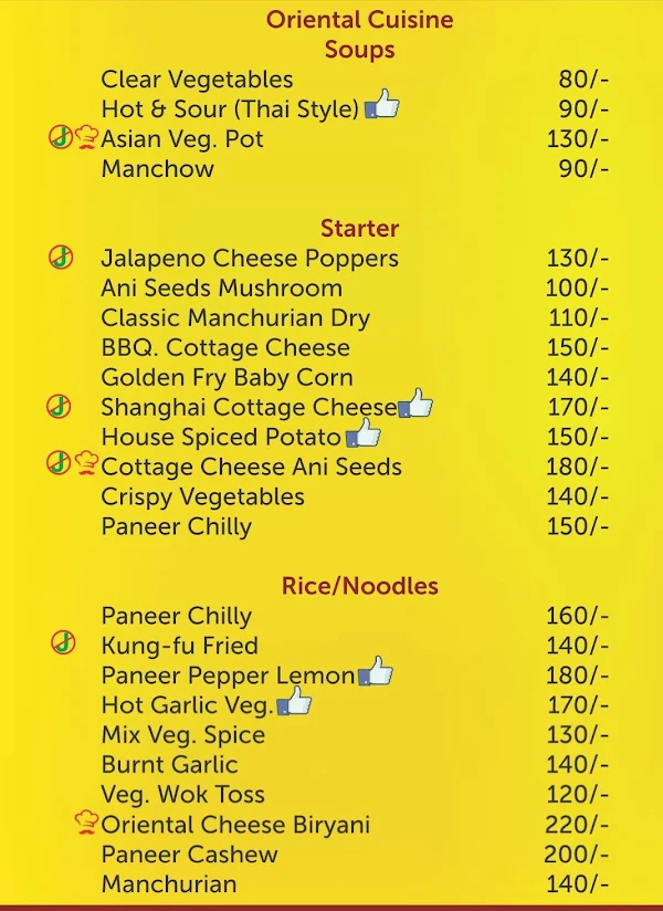 Snackest menu 