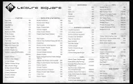 Leisure Square menu 2