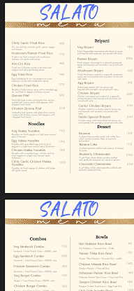 Salato cafe and restaurant menu 4