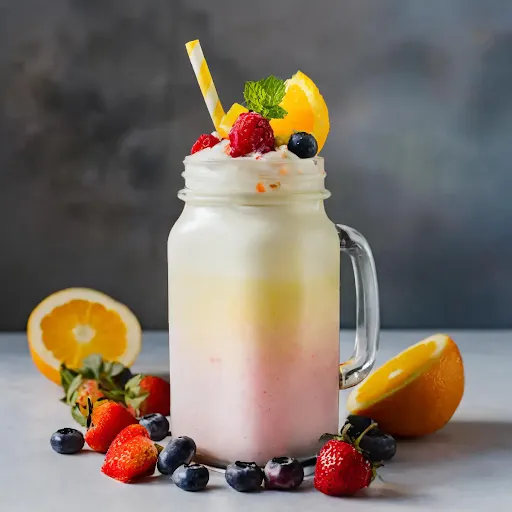 Mixed Fruit Milk [450 Ml, 1 Mason Jar]