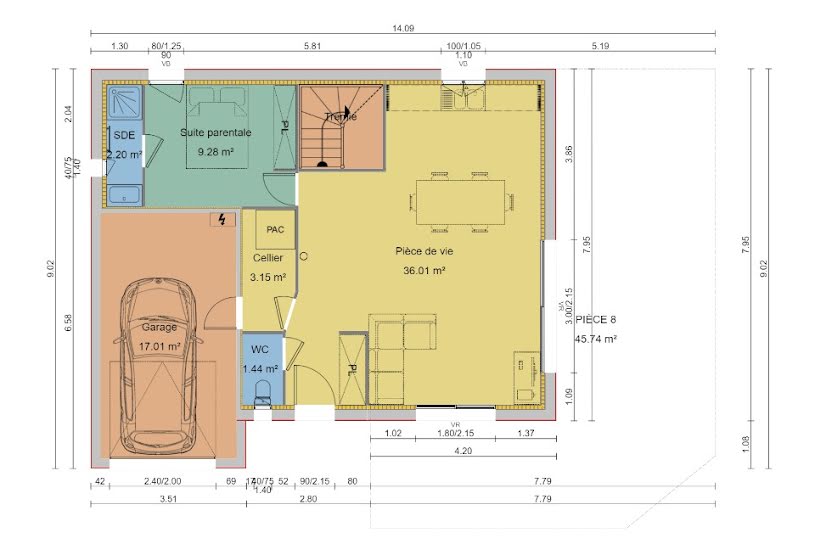  Vente Terrain + Maison - Terrain : 740m² - Maison : 116m² à Gap (05000) 