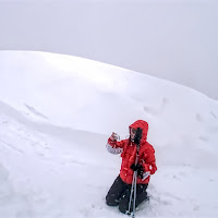 Pausa fotografica dopo una sciata... di 