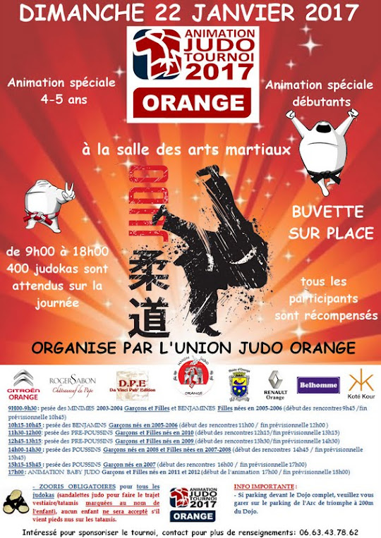 Tournoi d'Orange<br>22/01/2017 