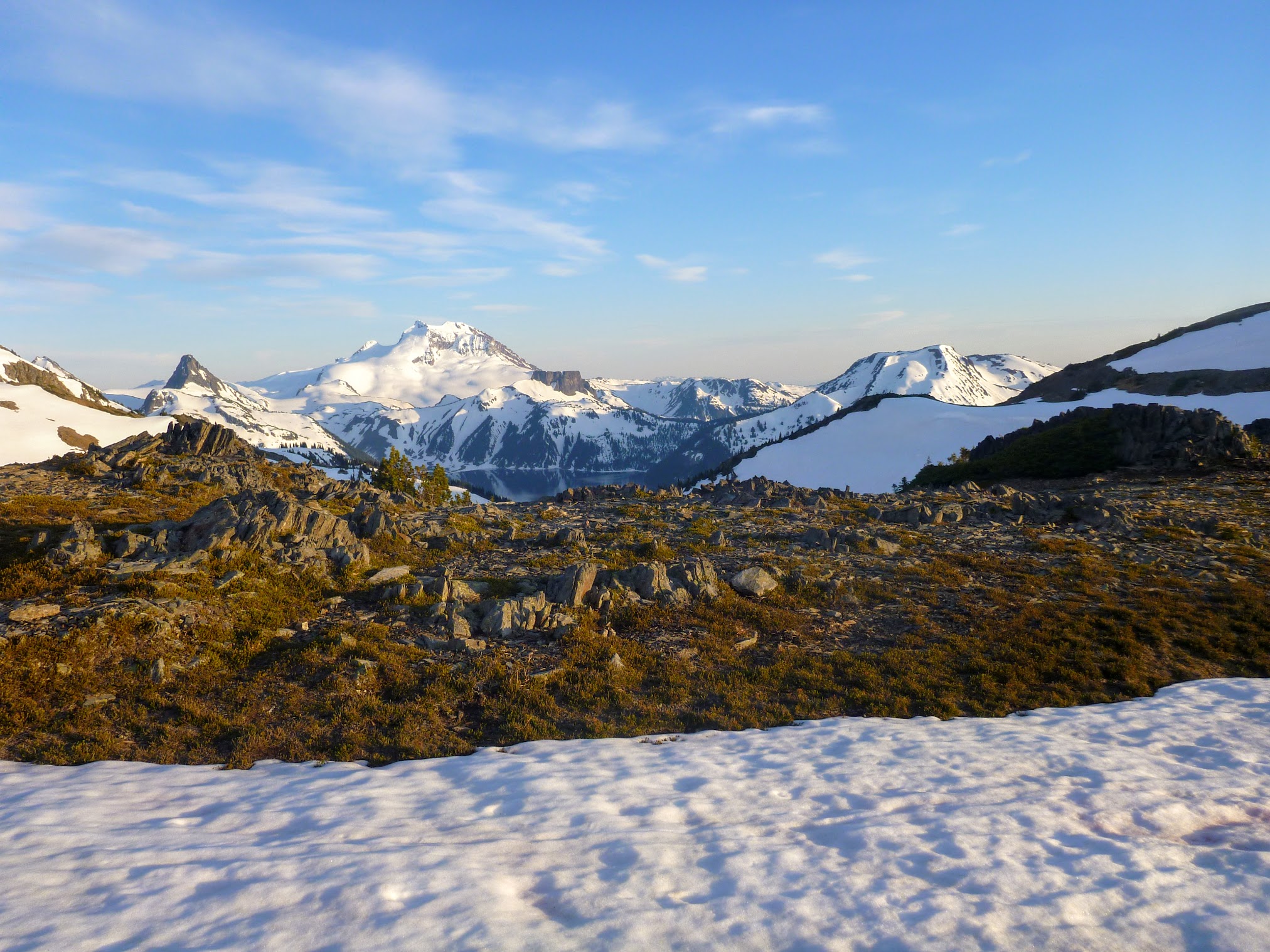 The View From the Col Between Panorama and Gentian