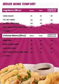 The Indian Momo Co menu 2