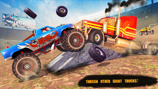 American Truck Destruction Racing Stunts