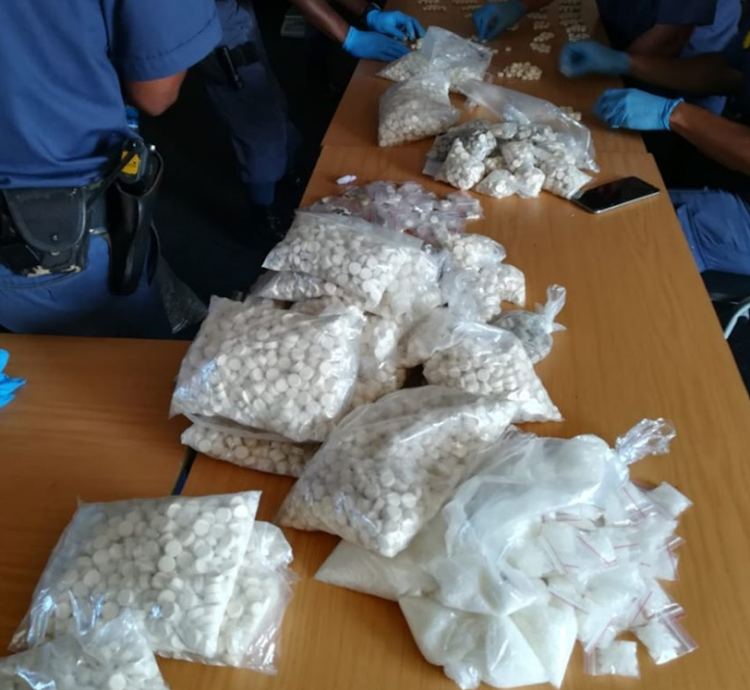 Some of the drugs seized by police at a house in Bethelsdorp in this file picture. Two women, suspected to be drug dealers have been killed by a mob.