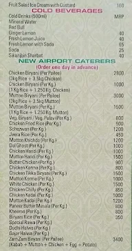 New Airport Restaurant menu 1