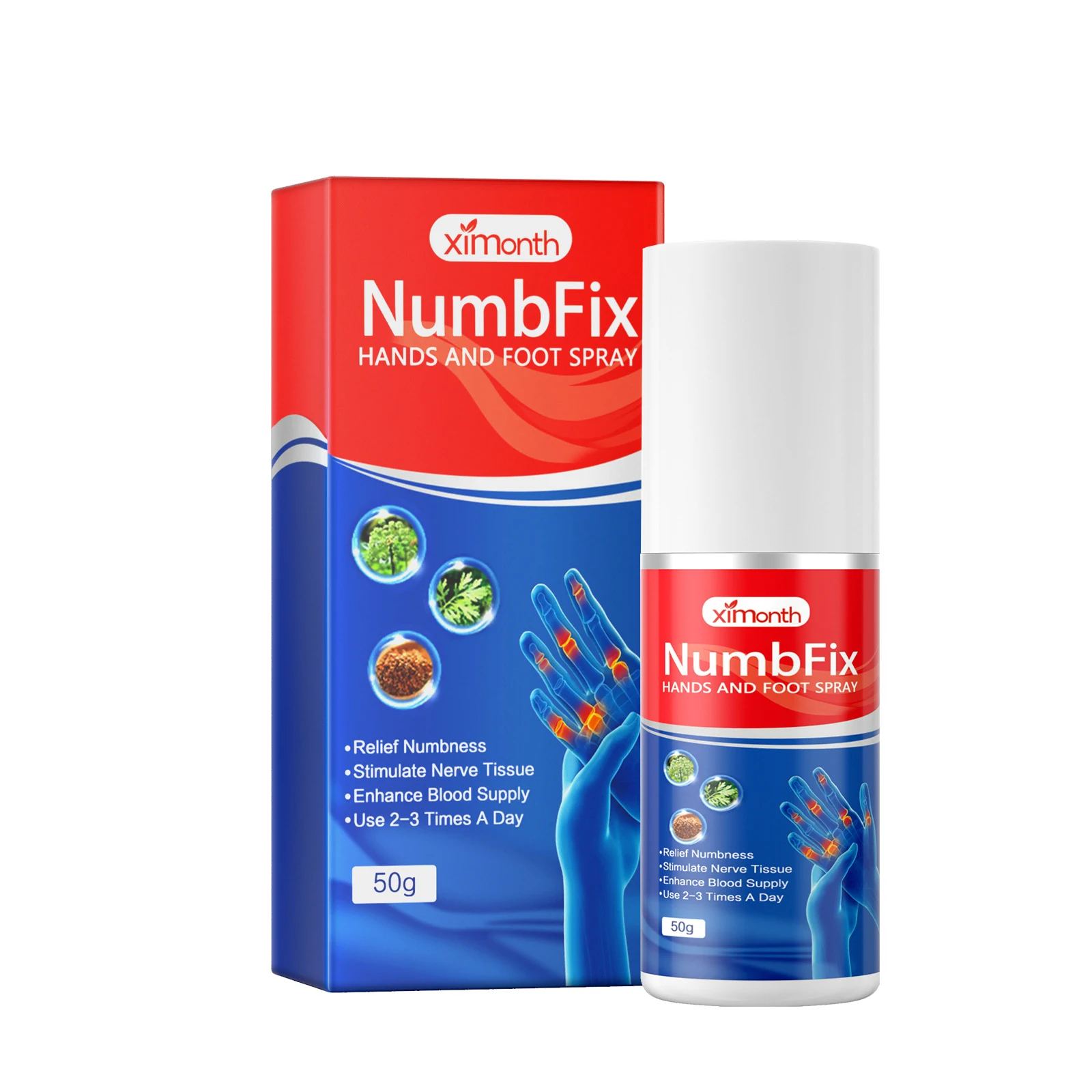 Title 2, Vingerpijn Verlichting Spray. Activeert Collate...