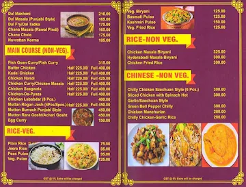 Hotel Samrat Kaushambi menu 