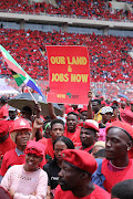 EFF supporters at the party's election manifesto launch in Tshwane on February 2.