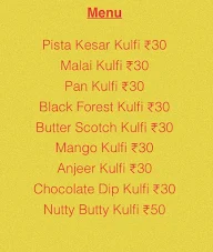 Kulfi Bazaar menu 1