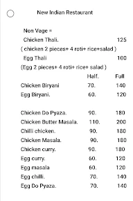 New Indian Restaurant menu 6