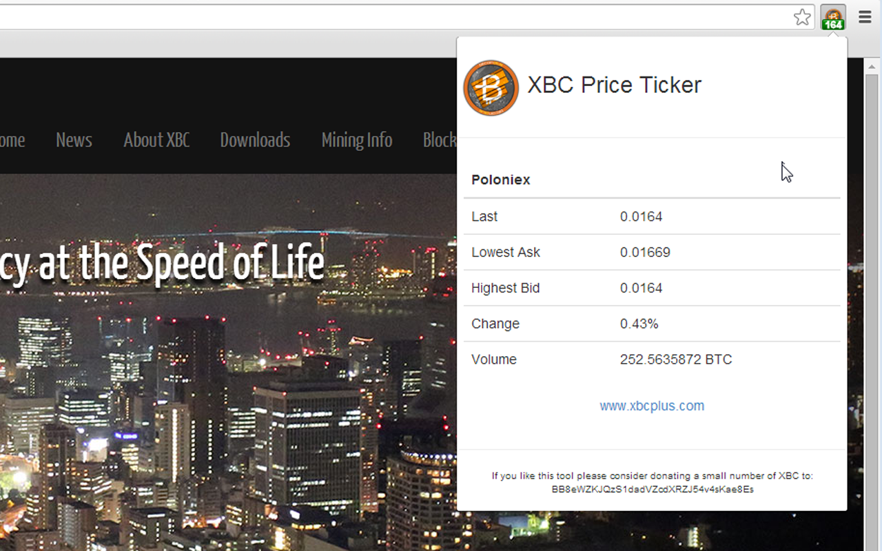 BitcoinPlus Ticker Preview image 0