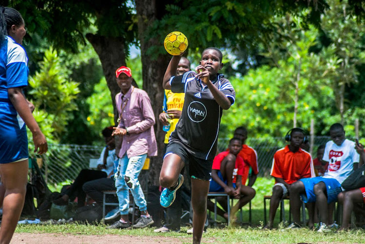 Mary Lusi of Kisumu Academy who was named player of the season